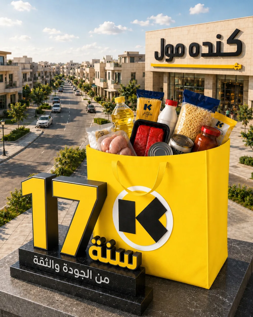 لافتة تطبيق كنده مول